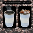 thumbnail image 6 of Aquaphile Travel Coffee Cup Leak proof Insulated Reusable Travel Coffee Mug Blue White 12 Fluid Ounces, 6 of 6