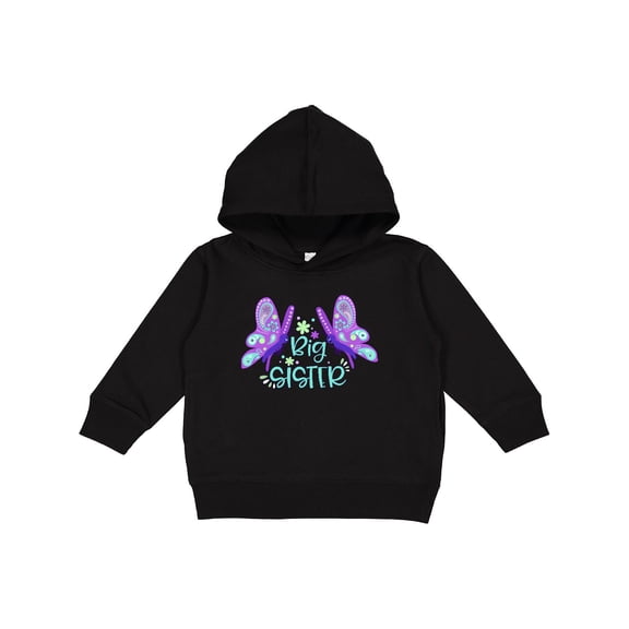 Inktastic Big Sister Cute Butterflies Toddler Hoodie