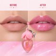 thumbnail image 4 of Cute Strawberry Color Shift Shimmer Lip Gloss by Julystar, pH Reactive Natural Pink Tint Hydrating Non-Sticky Plumping Lip Gloss with Detachable Keychain, 4 of 6