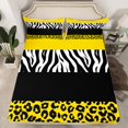 thumbnail image 2 of Erosebridal Cheetah Print Sheet Set Queen for Kids, Rustic Animals Bedding Sets Queen Size, Zebra Room Decor,, 2 of 7