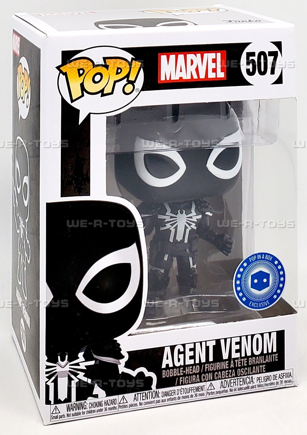 Funko POP Marvel Agent Venom 507 Vinyl Bobble Head Figure