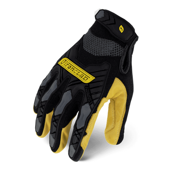 Ironclad Command Touch Screen Impact Work Gloves; Goatskin Leather