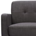 thumbnail image 6 of Pemberly Row Contemporary 3 Piece Sofa Set in Charcoal Finish, 6 of 19