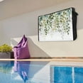 thumbnail image 6 of Outdoor TV Cover 70 to 75 Inches, Green Eucalyptus Leaves Abstract Branch Farmhouse Retro Leaf Waterproof TV Cover with Remote Control Pocket, Flat Screen TV Cover Protector for Outside TV, 6 of 6