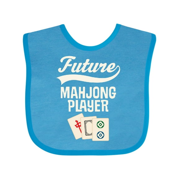 Inktastic Future Mahjong Player Boys or Girls Baby Bib