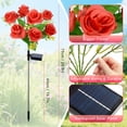 thumbnail image 3 of Qoosea Solar Garden Lights, Upgraded Solar Flower Lights Outdoor Waterproof, 7 Red Rose Outside Lights for Yard, Garden, Patio Decoration (2 Packs), 3 of 9