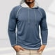 thumbnail image 1 of pstuiky Camisas de manga larga de invierno para hombre, Camisa básica de manga larga con cuello redondo y transpirable de color sólido a la moda informal para hombre s, 1 of 7