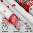 thumbnail image 3 of Valentines Day Round Tablecloth 60 Inch, Red Pink Hearts Rose Flower Circular Table Cloth with Check Plaid, Love Watercolor Romantic Table Cover for Kitchen Dining Anniversary Decor, 3 of 6