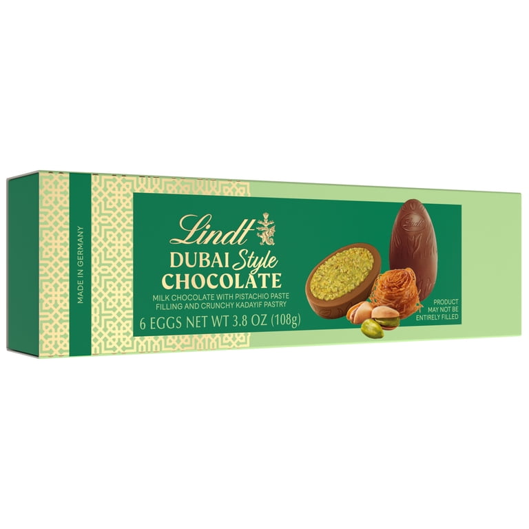 Lindt Dubai Style Milk Chocolate Candy Easter Eggs with Pistachio