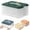 L, variant on 1-Tier Stackable Airtight Storage Containers (12.04x9.05in) – 1PC Multi-Layer Plastic Box for Dumplings/Cookies with Timer (Orange)