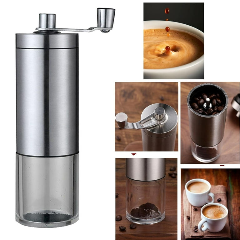 R40ProHigh-Quality Manual Coffee Grinder Burr Grinder Stainless Steel  Adjustable Coffee Bean Grinder Portable Kitchen Grinder