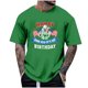 thumbnail image 2 of Tops para hombre, blusas y camisas de cuello redondo y manga corta para hombre, tops casuales de cuello redondo y manga corta con estampados especiales para hombre., 2 of 5
