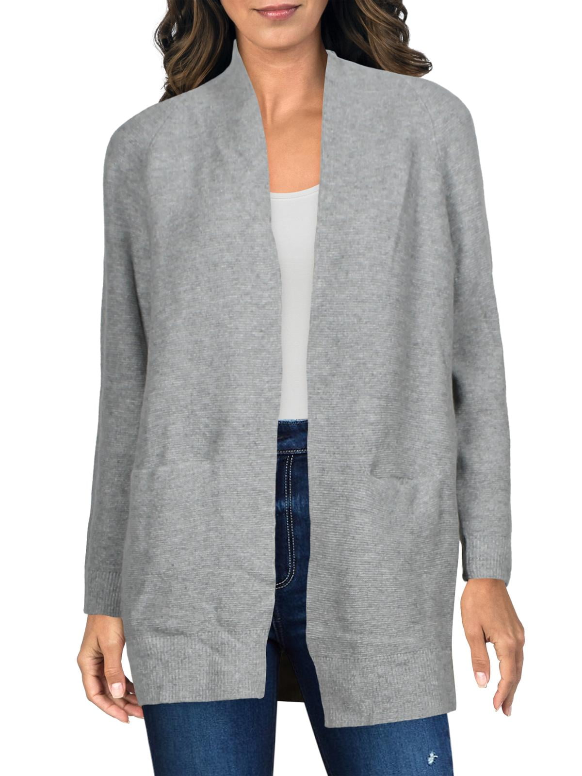 Front Cardigan Sweater Gray 