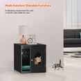 thumbnail image 3 of Cat House Litter Box Wooden Cabinet Enclosure Furniture Hidden Cabinet Cover, 3 of 15