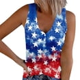 thumbnail image 2 of Memorial Day Shirts Plus Size Sleeveless V-Neck Casual Pullover Independence Day Printed Tops Memorial Day Outfit, 2 of 5