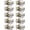 Brushed Nickel, variant on 10 Pack Brushed Nickel Privacy Door Knobs Interior, Classic Round Shape Stain Nickel Bedroom Doorknobs with Lock, Keyless Modern Design Door Lockset for Bathroom and Bedroom