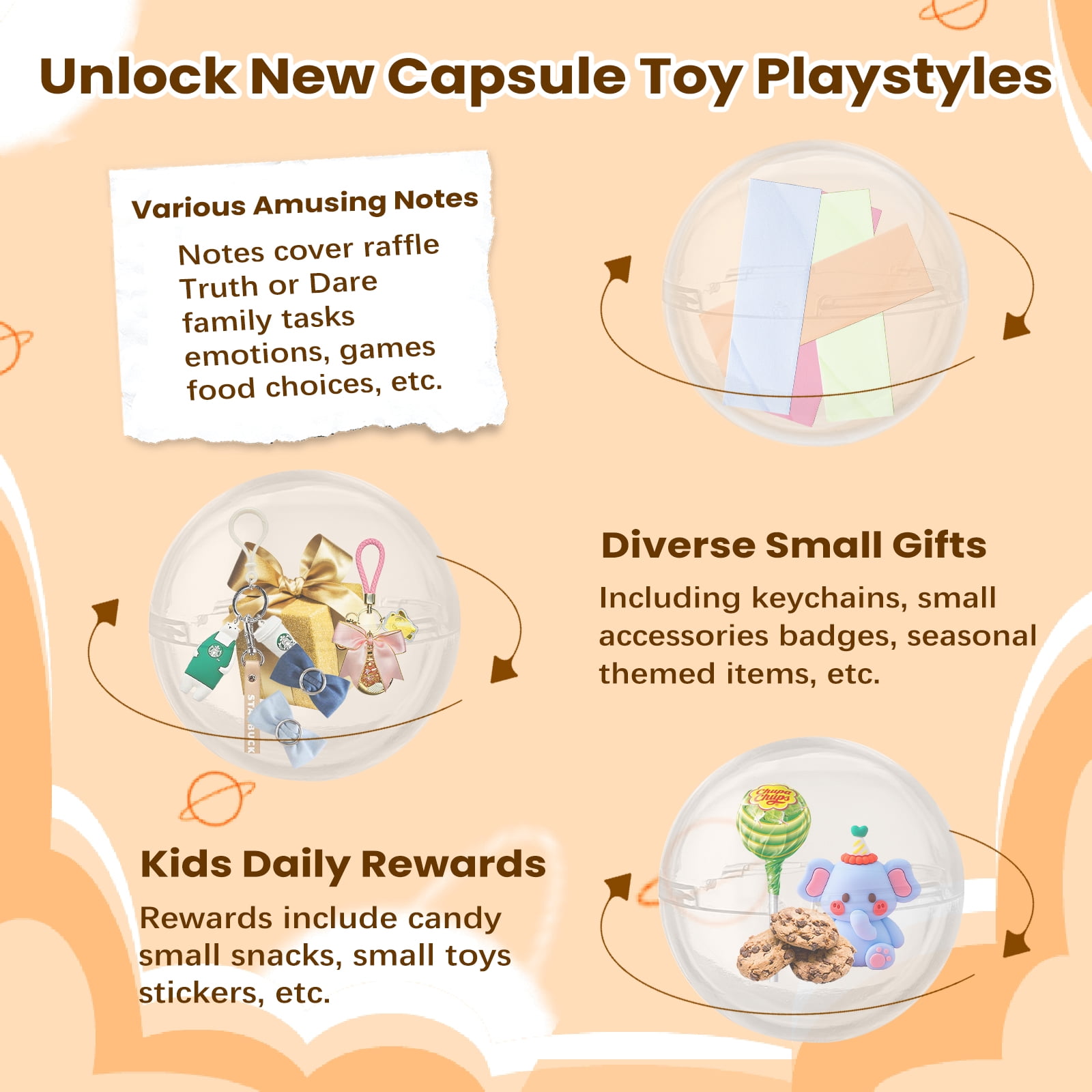 QCWQMYL Capsule Vend Machine Mini Toys for Kids & Adults Family Room 25 Cent Gumball Machine Plastic