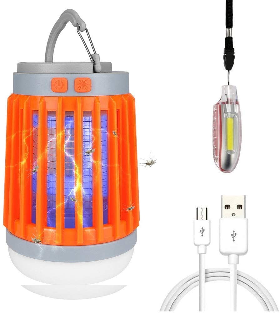 Mosquito Lamp Bulbs Bulb Lantern Camping Light USB Charging Mosquito Killer LCV 