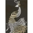 thumbnail image 2 of Great Art Now Monotone Peacock by Kimberly Allen, Framed Wall Art, 20W x 26H, 2 of 2