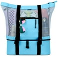 thumbnail image 1 of Bolsa de Playa TUNC Malla con Hielera Desmontable Azul, 1 of 5