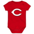 thumbnail image 2 of Infant Red/White/Heather Gray Cincinnati Reds Biggest Little Fan 3-Pack Bodysuit Set, 2 of 4