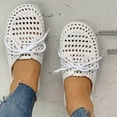 thumbnail image 4 of Slippers For Womens Summers Fashion Flat Slippers Ladies Casual Hollow Out Slip On Shoes, 4 of 7