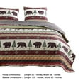 thumbnail image 5 of Benjara Lee 3 Piece Elk and Bear Print King Quilt Set, Multicolor, 5 of 5