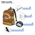 thumbnail image 4 of Yiaed Colorful Swirl Print Backpack, Premium Laptop Backpack, Travel Backpack for Women, Lightweight Backpacks, Comfortable Back Pack-Small, 4 of 5