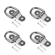 thumbnail image 1 of Scienceny Hebilla de puerta confiable de hierro de 4 piezas con revestimiento resistente al óxido y la corrosión - Anillo de tracción para Herramientas y ferretería enchapado, 1 of 6