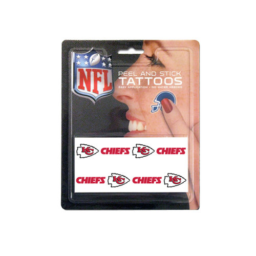 NFL Kansas City Chiefs Tattoo Set, 8-Piece - Walmart.com - Walmart.com