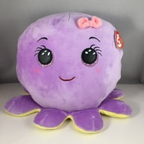 TY Beanie Squishies (Squish-A-Boos) Plush - OCTAVIA the Octopus (Small Size - 10 inch)