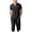 01# Black, variant on IhhxPro Men's Linen Button Detail Pants with Pockets Relaxed Fit Casual Set Outfit Lightweight Summer Beach Vacation Straight Leg Trousers S-3XL