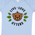thumbnail image 4 of Inktastic Live Love Otters Boys or Girls Baby Bodysuit, 4 of 5