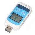thumbnail image 1 of Data USB Temperature Data Logger IP67 Waterproof 32000 Readings Temperature Data Recorder for Cold Chain, 1 of 8
