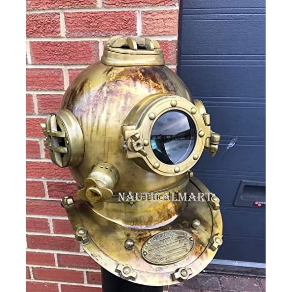 NauticalMart Antique Scuba SCA Divers Diving Helmet US Navy Mark V Deep Sea Marine Diver Gift
