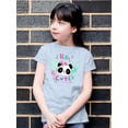 thumbnail image 2 of Hello Cute Panda T-Shirt Juniors -Image by Shutterstock,  x-Large, 2 of 4
