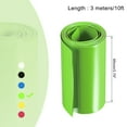 thumbnail image 2 of Uxcell Tubos de Termocontracción Planos de 95 mm, 3 m, Verde Claro, Envoltura para Baterías de Gran Capacidad, 2 of 5