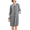 Grey Strips, variant on EKOUAER Women Comfy Robes Fashion Bathrobes Casual Sleepwear