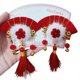 thumbnail image 1 of Diadema Hanfu estilo rojo para niños, horquilla antigua con borla, pinza para el cabello, accesorios para el cabello de Feliz Año Nuevo, 1 of 1