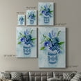 thumbnail image 4 of Blue Bouquet II Premium Gallery Wrapped Canvas - Ready to Hang, 4 of 9
