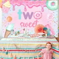 thumbnail image 3 of 5x3ft Two Sweet Birthday Party Backdrop Girls Sweet Candy Second Birthday Party Background Happy 2nd Birthday Party Decorations Photo Booth Props for Girls Two Sweet Birthday Party Supplies, 3 of 8