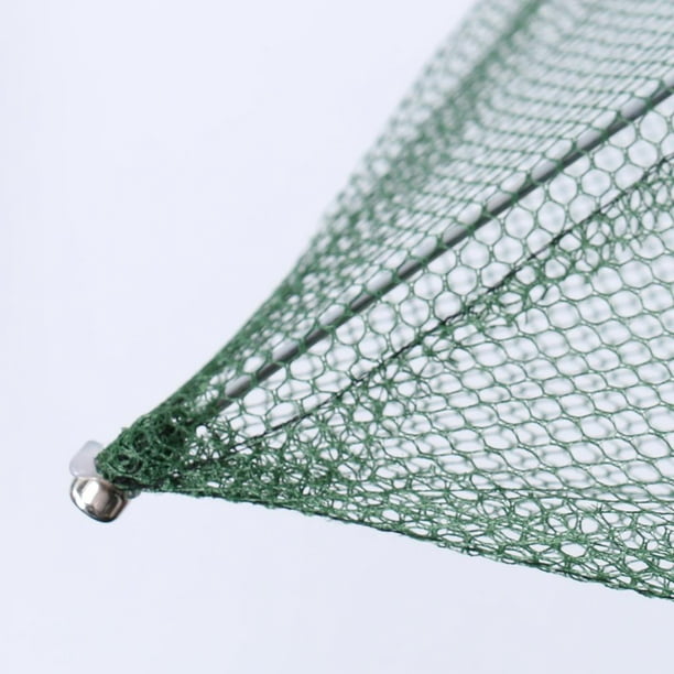 Folded Fishing Net Fish Shrimp Minnow Crayfish Crab Dip Net Baits