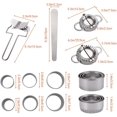 thumbnail image 5 of Ravioli Maker, 11 Pièces Acier Inoxydable Ravioli Maker et Ravioli Cutter Kit, Moulle à raviole, Presse à Pâte et Moule à Dumplings Tarte Outil, Accessoires de Cuisine, 5 of 5
