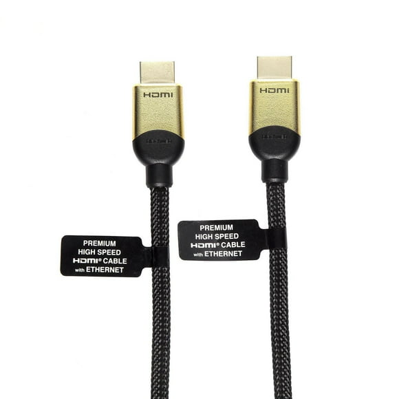 blackweb 4 FT 4K Premium HDMI Cable (Black)