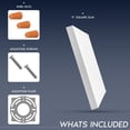 thumbnail image 3 of LUXRITE 9 In. LED Flush Mount Light, Surface Mount, 5CCT, 1500LM, CRI90, 110, 18W Dimmable UL Listed Square Trim 4 Pack, 3 of 7