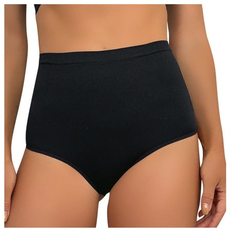 SnnmBlm Body Shaper Tummy Control Shapewear Briefs High Waisted Panty Butt Litfer Shorts Black M