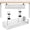 White, variant on Adjustable No-Drill Under-Desk Cable Organizer Clamp on Metal Mesh Tray Cord Wire Management Basket Power Strip Holder Rack for Home Office Computer Standing Desk Accessories