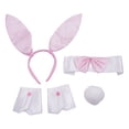 thumbnail image 2 of Rabbit Ears Headbands Tail Rabbit Ears Hair Hoop Rabbit Cosplays Set for Easter, 2 of 13