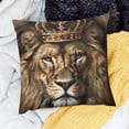 thumbnail image 2 of SHANXI Throw Pillow Covers Home Decor Golden Animal Painting Cat Pillow Cases Decorative Outdoor Cushion Couch Sofa Pillowcases 22x22in, 2 of 5