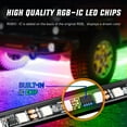 thumbnail image 4 of Nilight 4Pcs Car Underglow Neon Accent Strip Lights 256 LEDs RGBIC Multi Color DIY Sound Active Function Music Mode with APP Control and Remote Control Underbody Light Strips, 2 Years Warranty, 4 of 10